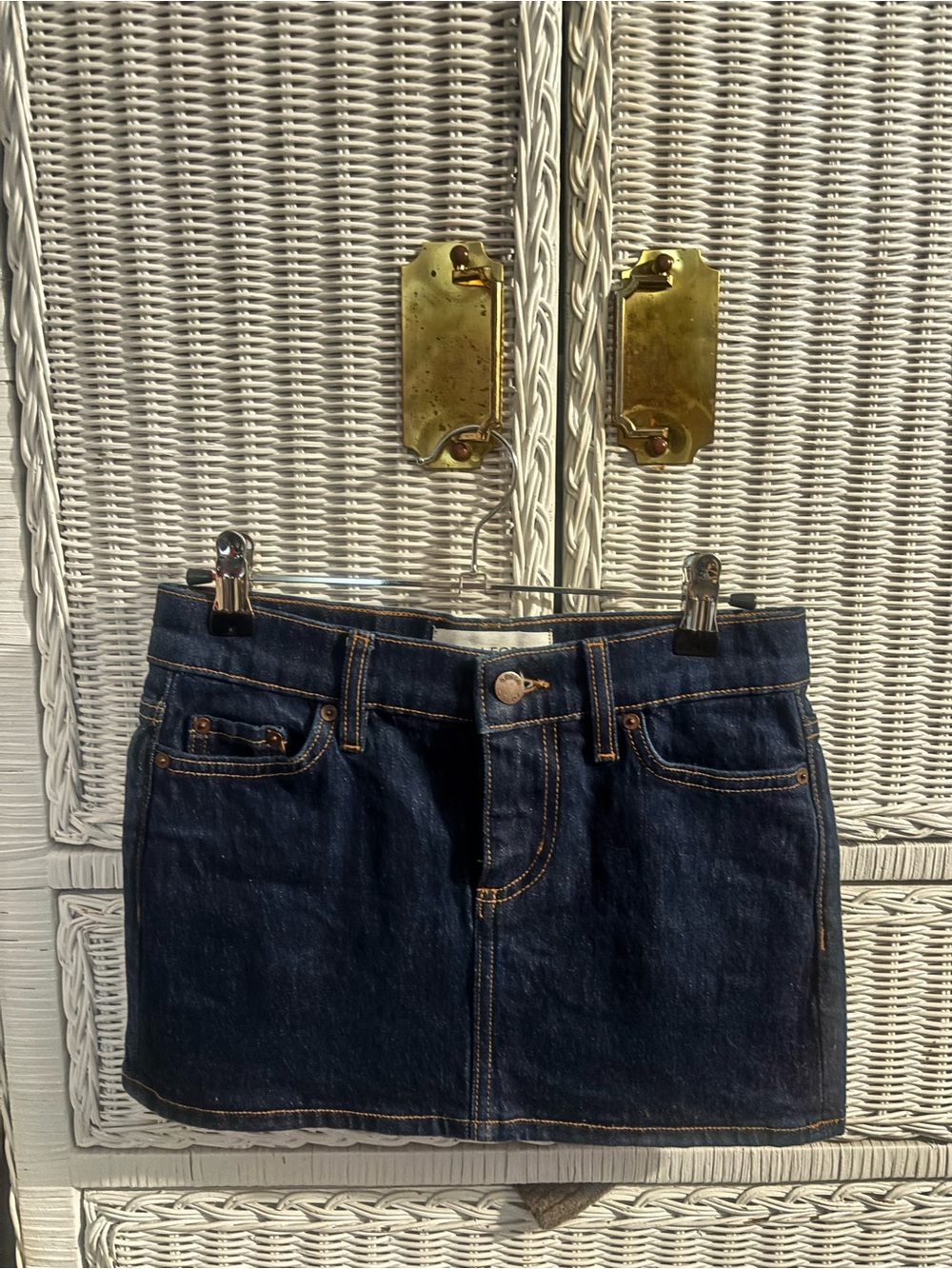 Aritzia Denim Forum Alba Micro Denim Skirt